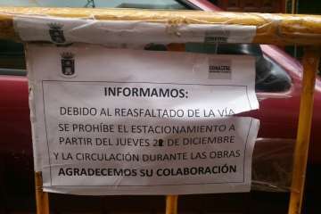 El plan municipal de asfaltado llega a El Roque y urbanización Juan Mayor (Foto TA)