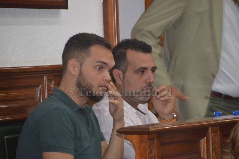 Guillermo Eugenio, en un Pleno reciente del Ayuntamiento de Telde (Foto TA)