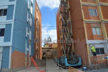 Visita a las obras de rehabilitación de Los Marinos de Melenara (Foto TA)