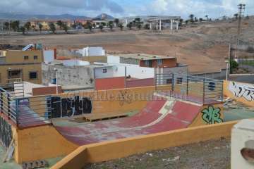 Visita a las obras de rehabilitación de Los Marinos de Melenara (Foto TA)