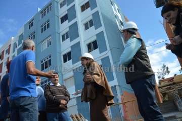 Visita a las obras de rehabilitación de Los Marinos de Melenara (Foto TA)