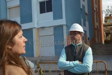 Visita a las obras de rehabilitación de Los Marinos de Melenara (Foto TA)