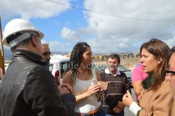 Visita a las obras de rehabilitación de Los Marinos de Melenara (Foto TA)