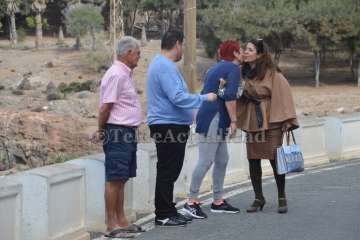 Visita a las obras de rehabilitación de Los Marinos de Melenara (Foto TA)