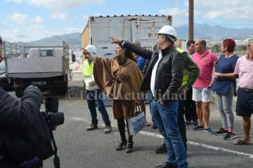 Visita a las obras de rehabilitación de Los Marinos de Melenara (Foto TA)