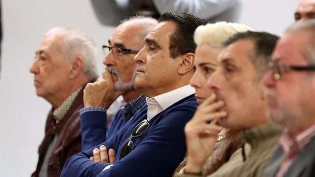 Banquillo de acusados en la vista oral de este lunes (Foto Efe)