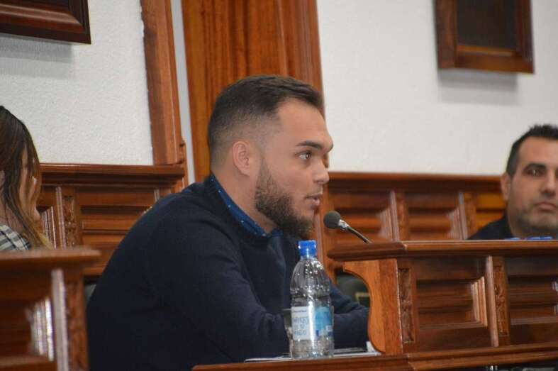 Guillermo Eugenio, en el Pleno ordinario de diciembre en el que formalizó su renuncia al acta de edil (Foto TA)