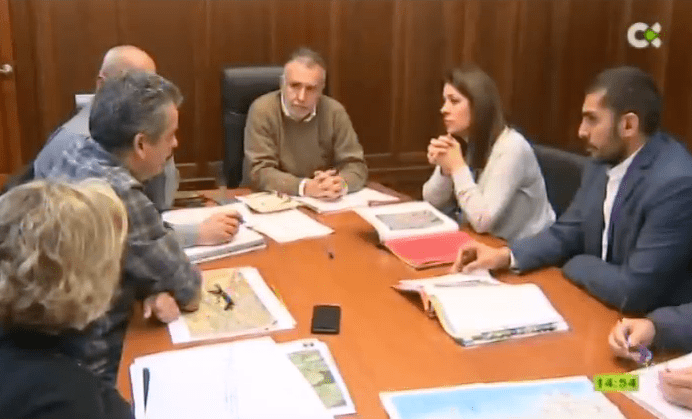 Imagen de la reunión celebrada este miércoles en la capital grancanaria (Foto RTVC)