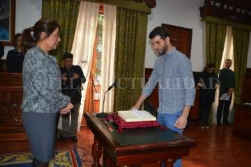 José Hernández toma posesión como nuevo concejal de Telde (Foto TA)