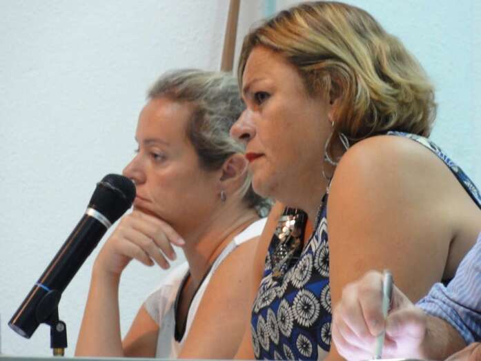 Dos de los tres ediles del PP (Foto TA)