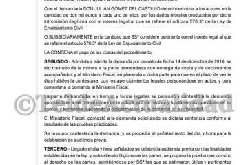 Sentencia condenatoria del empresario Julián Gómez del Castillo (Foto TA)
