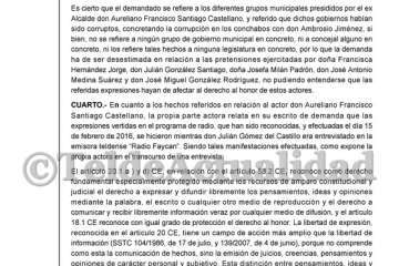 Sentencia condenatoria del empresario Julián Gómez del Castillo (Foto TA)