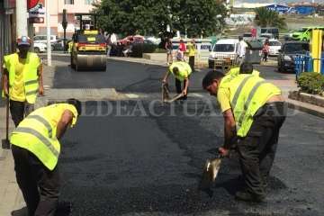 El Calero: Llega el codiciado asfalto y se reordena el tráfico de varias calles (Foto TA)