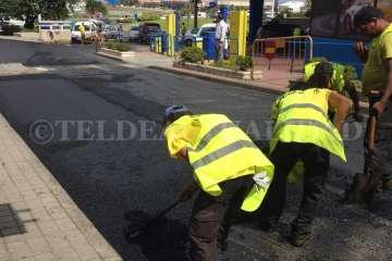 El Calero: Llega el codiciado asfalto y se reordena el tráfico de varias calles (Foto TA)
