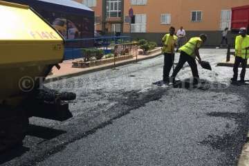 El Calero: Llega el codiciado asfalto y se reordena el tráfico de varias calles (Foto TA)