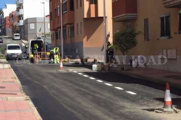 El Calero: Llega el codiciado asfalto y se reordena el tráfico de varias calles (Foto TA)