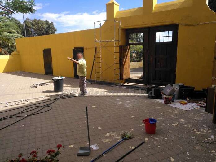 Obras ejecutadas por Theneror en el inmueble histórico (Foto TA)