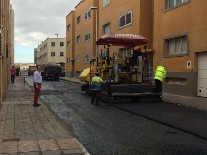 Imagen de archivo de las obras del pasado mes de noviembre en el sector de Las Salinas (Foto TA)