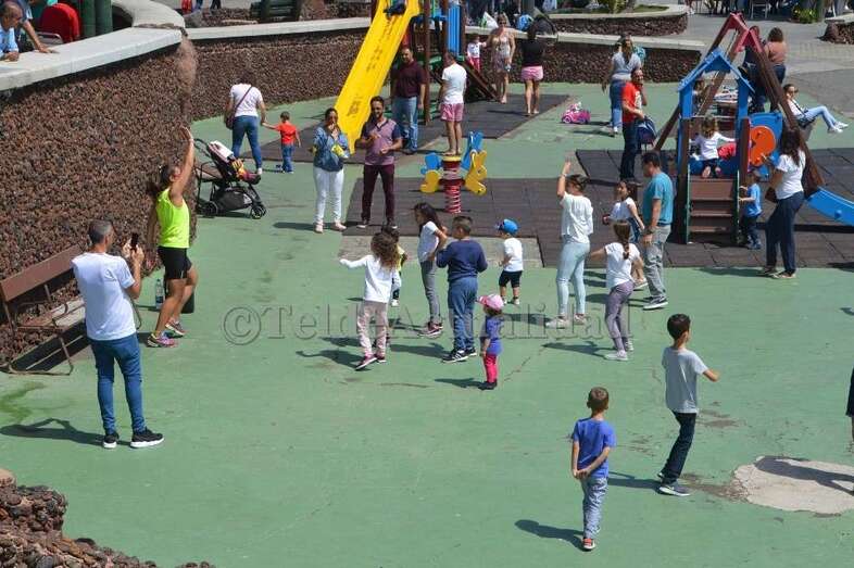 El parque infantil de la playa de Melenara se someterá a obras de rehabilitación (Foto TA)