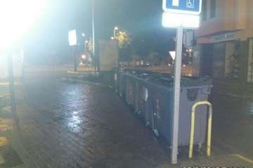 Limpieza de Los Llanos de Telde tras el evento por el cambio de hora (Foto TA)