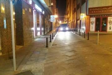 Limpieza de Los Llanos de Telde tras el evento por el cambio de hora (Foto TA)