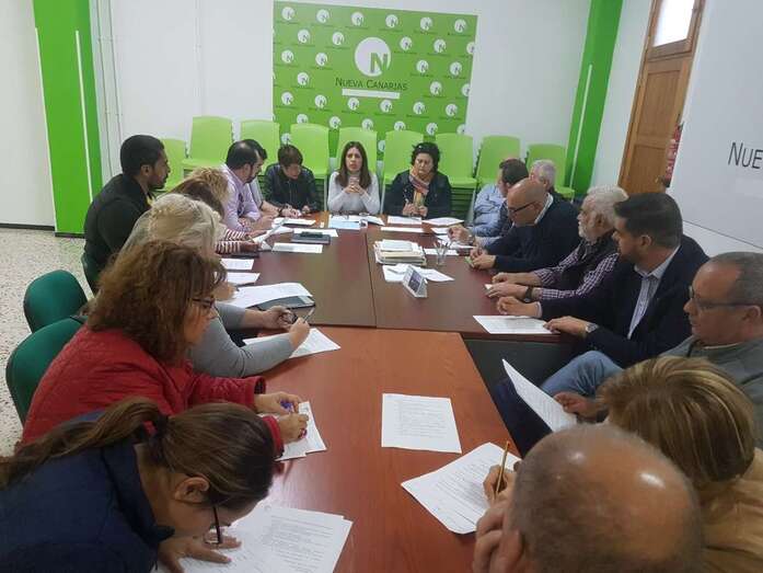 Imagen de la primera ejecutiva de NC Telde en esta nueva etapa (Foto TA)