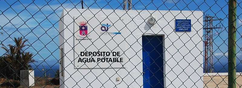 Imagen de archivo de uno de los depósitos de Aguas de Telde (Foto TA)