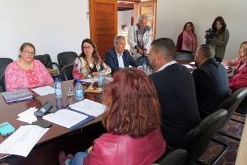 La mesa de trabajo de Servicios Sociales del G-4 canario se reunió este jueves en Telde (Foto TA) 