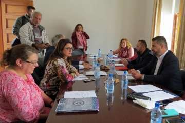 La mesa de trabajo de Servicios Sociales del G-4 canario se reunió este jueves en Telde (Foto TA) 