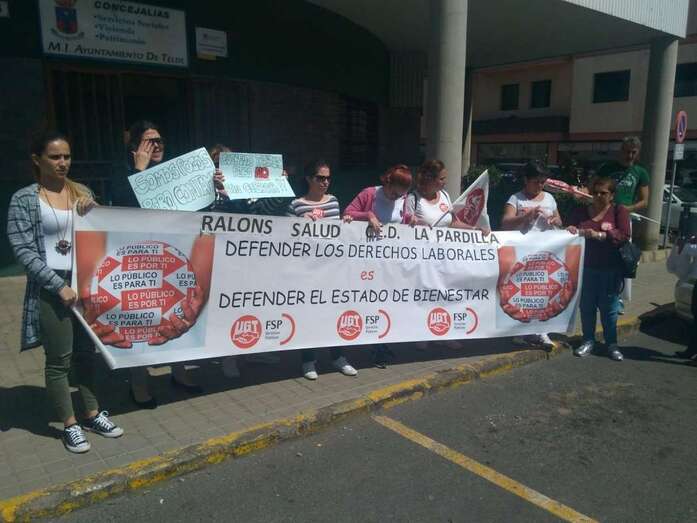 Image de archivo de la primera protesta que protagonizaron los trabajadores (Foto TA)