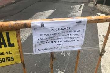 Las obras han motivado el cierre de calles en el entorno del parque Franchy Roca (Foto TA)