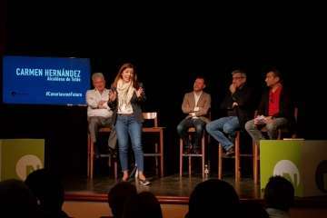 Encuentro abierto #Canariasconfuturo de Nueva Canarias en Gáldar (Foto TA)