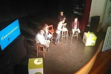 Encuentro abierto #Canariasconfuturo de Nueva Canarias en Gáldar (Foto TA)