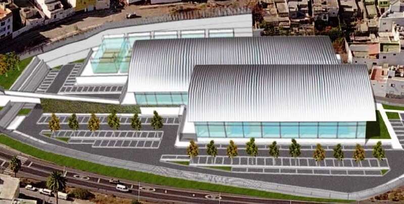 Infografía del proyecto del complejo deportivo previsto en La Barranquera (Foto TA)