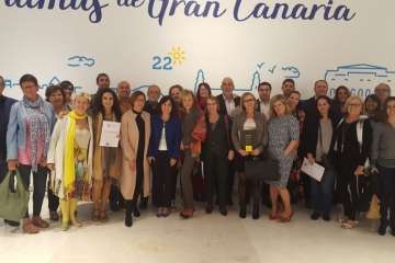  Socialistas de Telde con Fernández de la Vega (Foto TA)