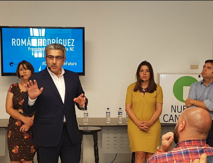 La alcaldesa de Telde y vicepresidenta de NC, Carmen Hernández, ayer en Lanzarote (Foto TA)