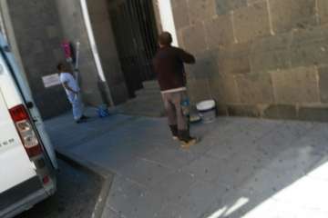 El Centro de Salud no se cae de San Juan (foto TA)