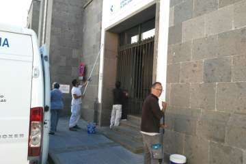 El Centro de Salud no se cae de San Juan (foto TA)