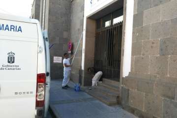 El Centro de Salud no se cae de San Juan (foto TA)