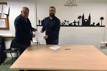 Héctor Suárez y Juan Monzón optan a ser candidatos a la Alcaldía de Telde por CC (Foto TA)