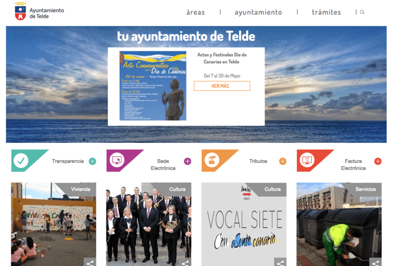 Imagen de la web municipal (Foto TA)