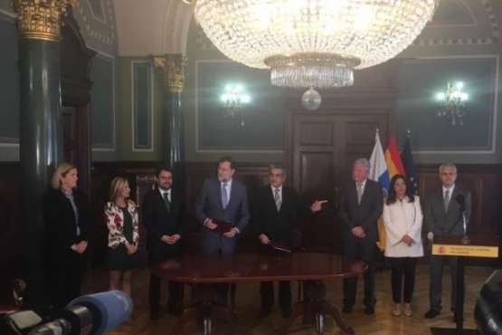 El Gobierno de España y NC firman un acuerdo presupuestario favorable para Telde (Foto TA y C7)