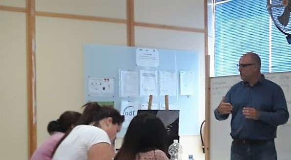 Agustín Arencibia, el pasado viernes en las instalaciones de CIFE (Foto TA)