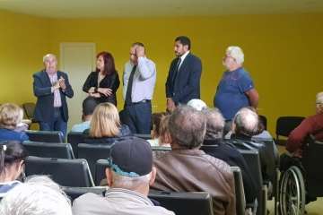 Reuniones habidas durante esta jornada para hallar una solución al transporte de Jinámar al nuevo CAE de El Calero (Foto TA)