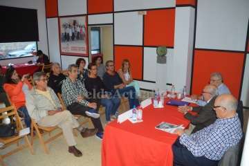 Presentación del libro de Antonio Aguado en la sede socialista de Telde (Foto TA)