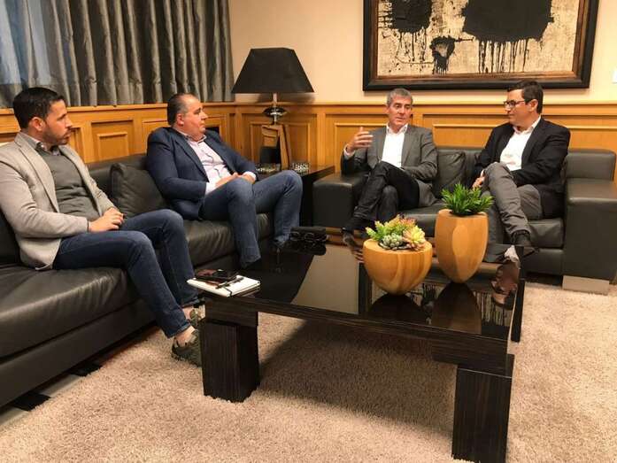 Héctor Suárez, Juan Martel, Fernando Clavijo y Pablo Rodríguez (Foto TA)