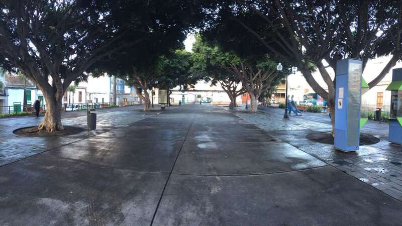 Aspecto que presentaba el parque tras la actuación de limpieza (Foto TA)