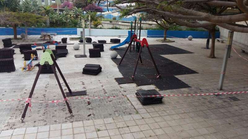 El área infantil sigue cerrada tres meses después (Foto TA)