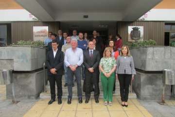 Concentración en el Ayuntamiento de Las Palmas de Gran Canaria (Foto TA)