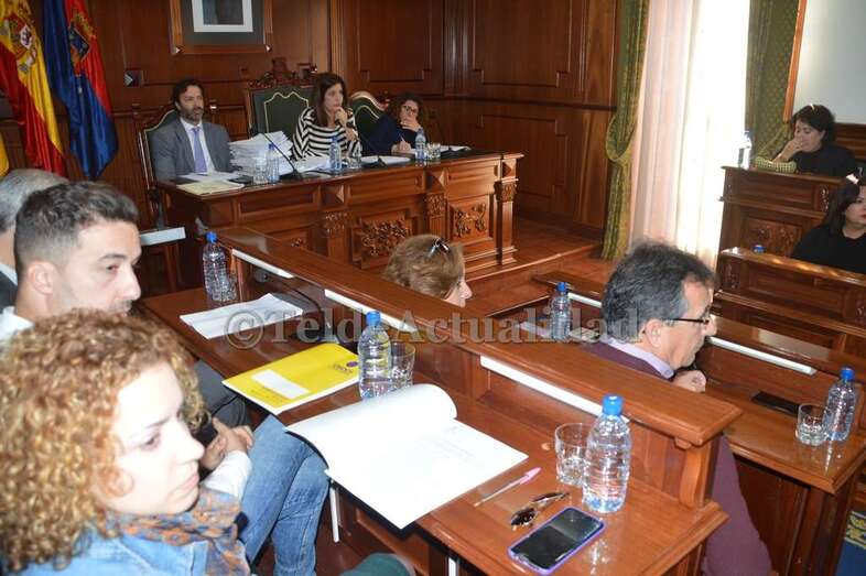 Imagen de un Pleno reciente del Ayuntamiento de Telde (Foto TA)